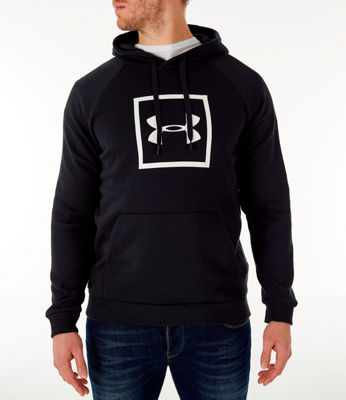 UPC 192006916734 product image for Under Armour Men's Rival Logo Fleece Hoodie, Black | upcitemdb.com