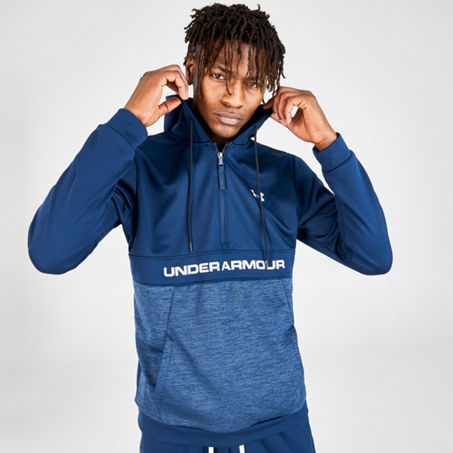 Under armour half hot sale zip blue