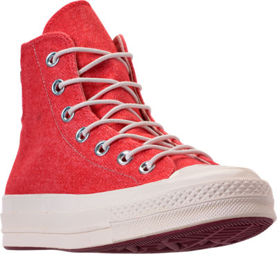 Three Quarter view of Unisex Converse Chuck Taylor All Star 70 High Top Casual Shoes in Sedona Red/Pink/Egret