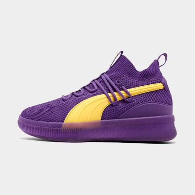 Puma Men's Clyde Court Basketball Shoes In Purple | ModeSens