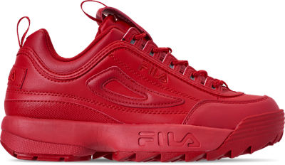 all red fila shoes