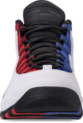 half red half blue jordan 10s