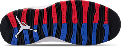 jordan 10 half red half blue