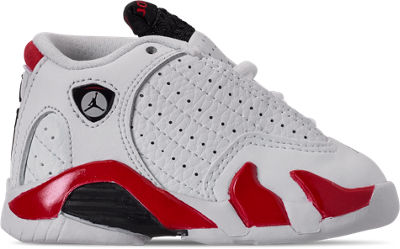 toddler jordan 14 white and red