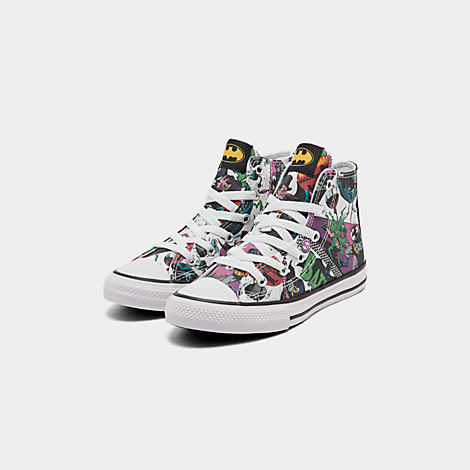 Boys' Little Kids' Converse Chuck Taylor All Star DC Comics Batman High Top Casual Shoes Boys' Little Kids' Converse Chuck Taylor All Star DC Comics Batman High Top Casual Shoes