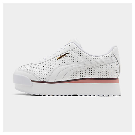 Puma Women's Roma Amor Perf Casual Shoes, White - Size 8.0 In White ...