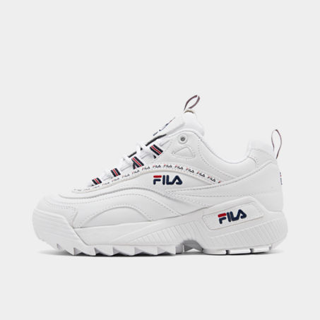 Fila Big Kids' Ray Repeat Casual Shoes In White | ModeSens