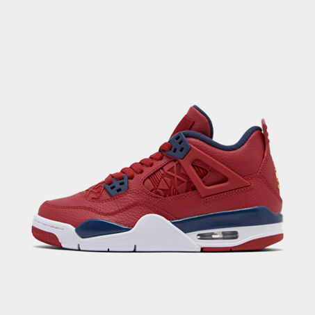 UPC 193149776919 product image for Big Kids' Air Jordan Retro 4 Basketball Shoes in Red Size 5.0 | upcitemdb.com