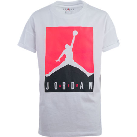 Nike Kids' Jordan Girls' Glitch T-shirt In White | ModeSens