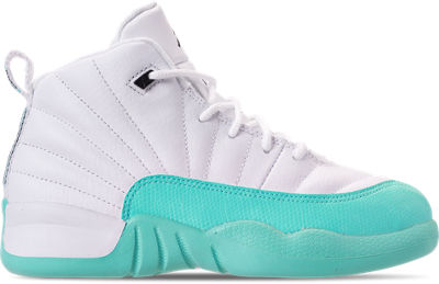 white and turquoise jordans 12