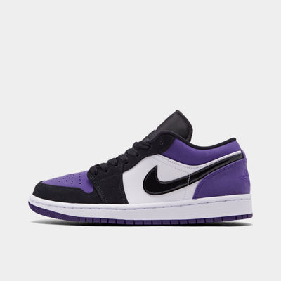 men's air jordan retro 1 low basketball shoes purple