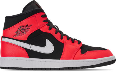 Nike Men's Air Jordan 1 Mid Retro Basketball Shoes In Red | ModeSens