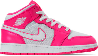 Girls' Big Kids' Air Jordan 1 Mid Casual Shoes | Finish Line