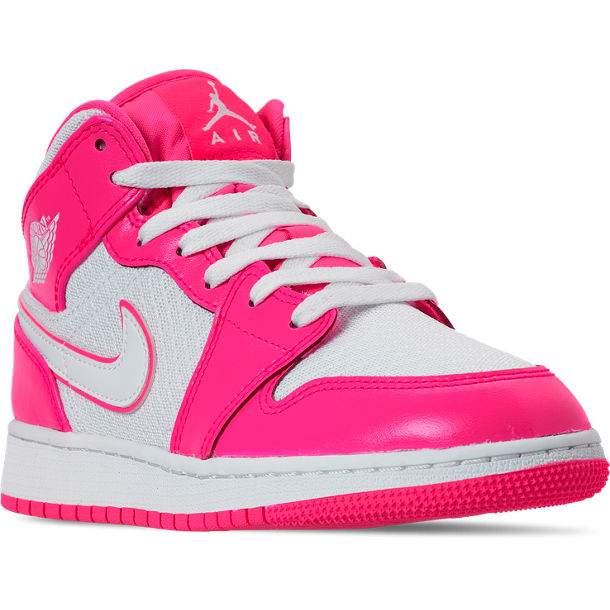 Girls' Big Kids' Air Jordan 1 Mid Casual Shoes | Finish Line