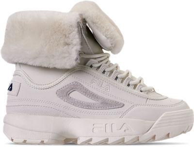 UPC 607949571280 product image for Fila Women's Disruptor Shearling Sneakerboots, White | upcitemdb.com