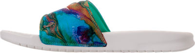 men's nike benassi jdi print tie dye slide sandals