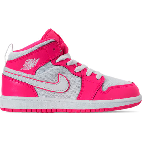 Nike Jordan Girls' Little Kids' Air 1 Mid Casual Shoes In Pink | ModeSens