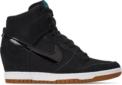 nike sky high wedge black