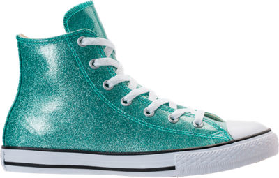 turquoise glitter converse