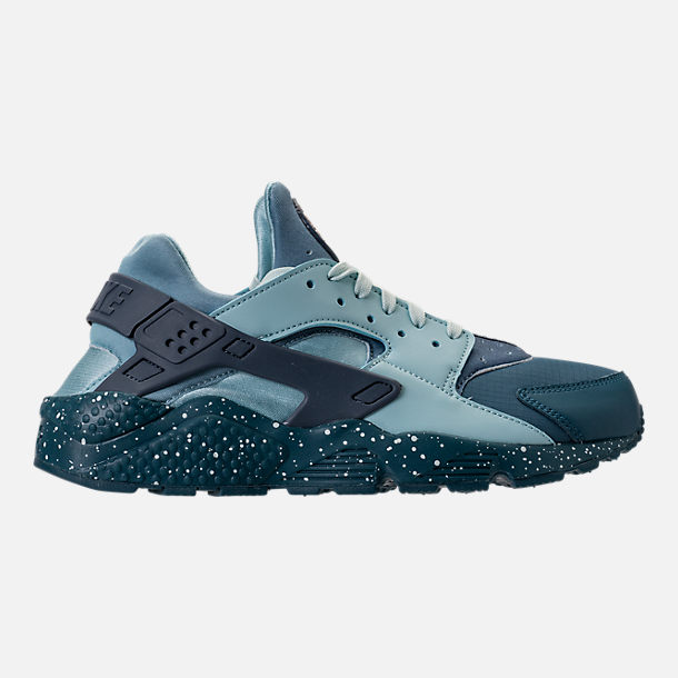 Men's Nike Air Huarache Run Premium Running Shoes| Finish Line Right view of Men's Nike Air Huarache Run Premium Running Shoes in Blue Force/Diffused