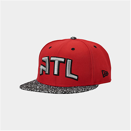 New Era Atlanta Hawks Nba 9fifty Snapback Hat In Red