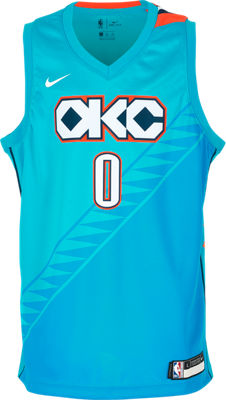 Kids' Nike Oklahoma City Thunder NBA Russel Westbrook City Edition ...