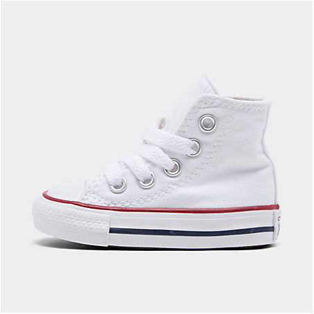 Shop Converse Kids' Toddler Chuck Taylor Hi Casual Shoes In White