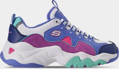 Girls Big Kids Skechers Dlites 30 Zenway Casual Walking Shoes