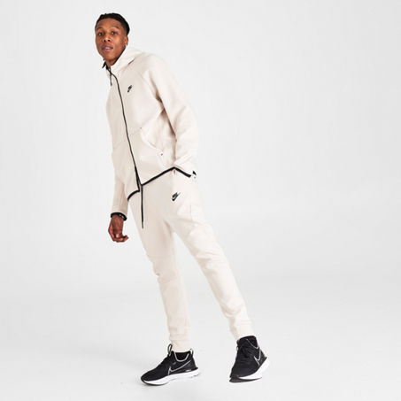 Nike Men's Tech Fleece Jogger Pants In White