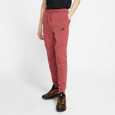 nike tech joggers red