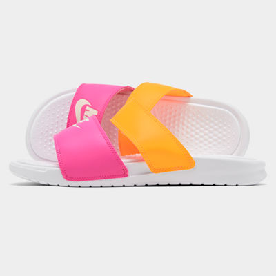 women's benassi duo ultra slide sandals from finish line
