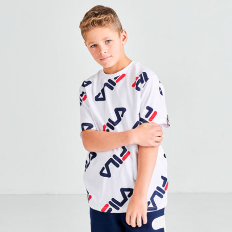 Fila Kids Boys Ricardo T shirt In White ModeSens