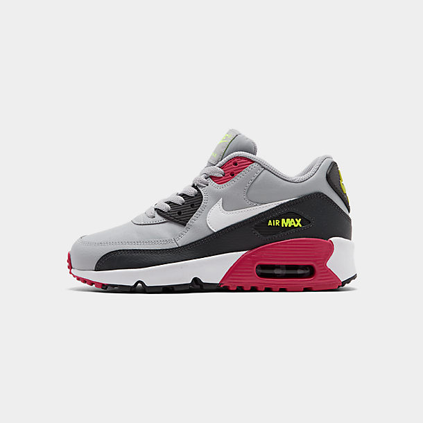 Big Kids' Nike Air Max 90 Leather Casual Shoes Details about NIKE AIR MAX 90 ESSENTIAL BLACK THUNDER GREY MEN AJ1285 023