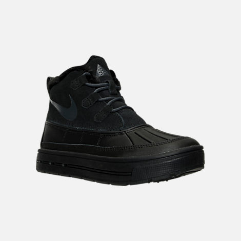 Girls' Grade School Nike Woodside Chukka 2 Boots| Finish Line Three Quarter view of Girls' Grade School Nike Woodside Chukka 2 Boots in Black/