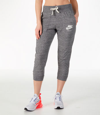 Nike Women's Gym Vintage Jogger Capris, Grey