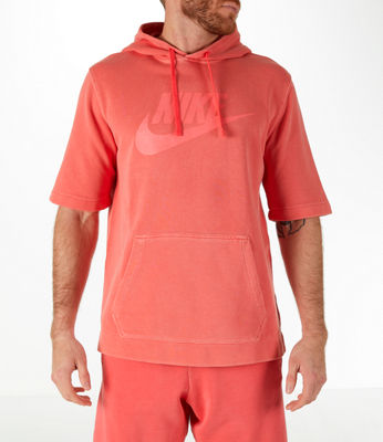 red nike short sleeve hoodie