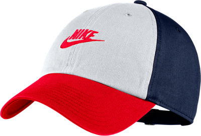 NIKE SPORTSWEAR H86 WASHED FUTURA ADJUSTABLE BACK HAT, WOMEN'S, WHITE,5566689