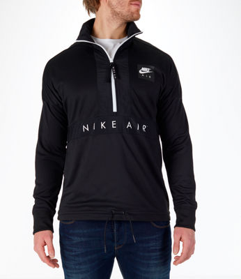 nike running air half zip mid layer in khaki