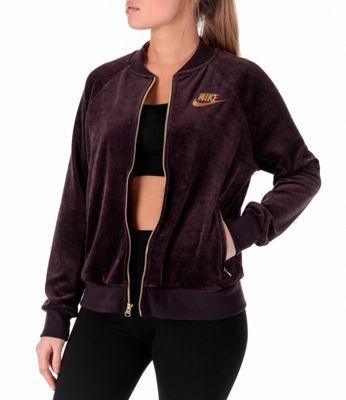 nike women's velour jacket