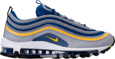 Nike Men's Air Max 97 Running Sneakers From Finish Line In Grey/blue