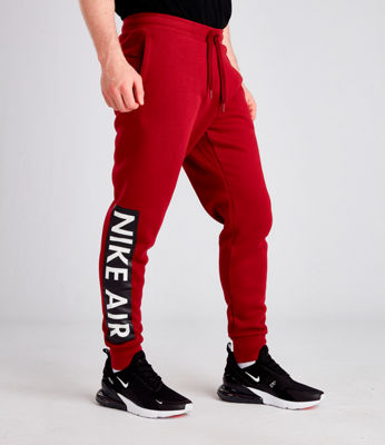 nike air fleece pants red