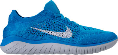 Nike Women's Free Rn Flyknit 2018 Running Shoes, Blue In Blue