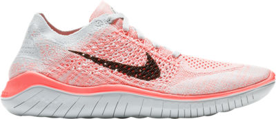 Nike Women's Free Rn Flyknit 2018 Lace Up Sneakers In Pink