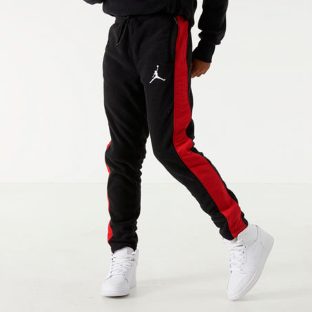 Nike Kids Jordan Boys Air Fleece Jogger Pants In Black Modesens