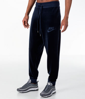 nike blue velour pants