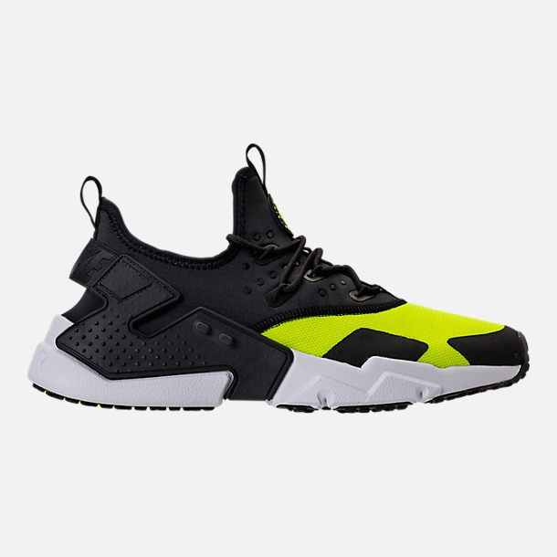 Right view of Men's Nike Air Huarache Run Drift Casual Shoes in Volt/Black/