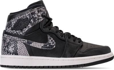 UPC 826218814945 product image for Nike Women's Air Jordan 1 Retro High Premium Casual Shoes, Black | upcitemdb.com