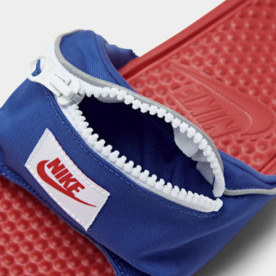 nike benassi just do it fanny pack slide sandal
