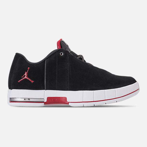 Men's Air Jordan Team Elite 2 Low Basketball Shoes| Finish Line Right view of Men's Air Jordan Team Elite 2 Low Basketball Shoes in Black/Gym