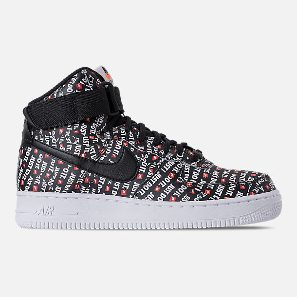 Women's Nike Air Force 1 High LX Casual Shoes| Finish Line Right view of Women's Nike Air Force 1 High LX Casual Shoes in Black/Black